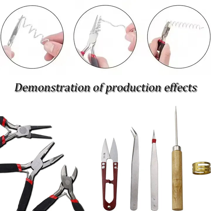 8-Piece Professional Jewelry Making Tool Set – Complete Kit for Crafting Exquisite Jewelry
