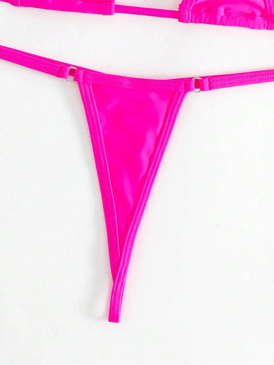 Sexy Micro Bikini 2026 Women Swimsuit Female Swimwear Mini Thong Bikinis Set Halter Biquini Beach Wear Swimming for Bathing Suit