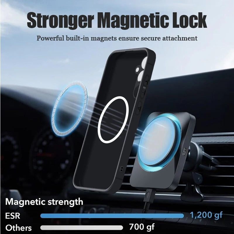 Magnetic Samsung Galaxy Phone Case – Soft MagSafe Wireless Charging Cover for S25, S24, S23, A56, A55, A16, A15