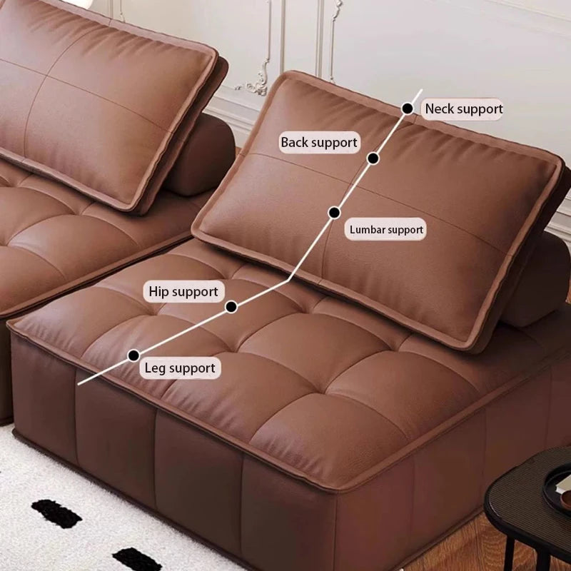 Single Modern Luxury Sofa – Nordic Sectional Lounger for Living Room