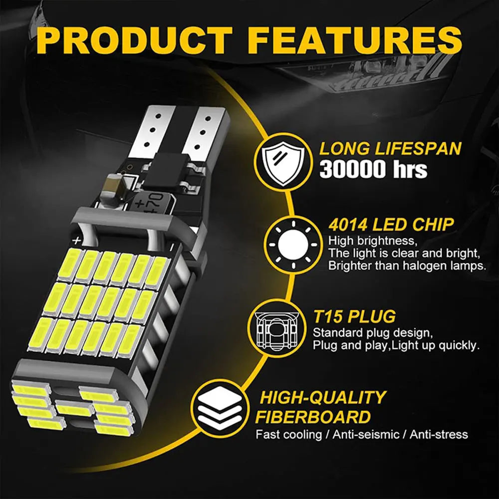 2Pcs Reversing Light For Nissan Altima 1998-2022 2005 2009 2010 2012 2016 2017 2020 Parts Accessories LED Backup Light Canbus