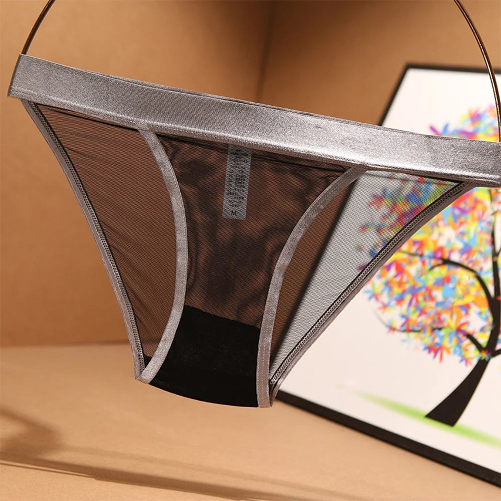 Women's Sheer Seamless Underwear – Breathable See-Through Briefs
