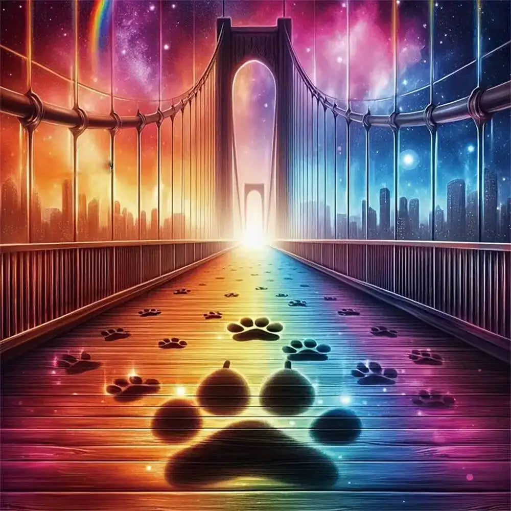 EverShine Diamond Painting Bridge Landscape Kit | 5D DIY Full Drill Diamond Embroidery | Stress-Relief Craft & Home Decor