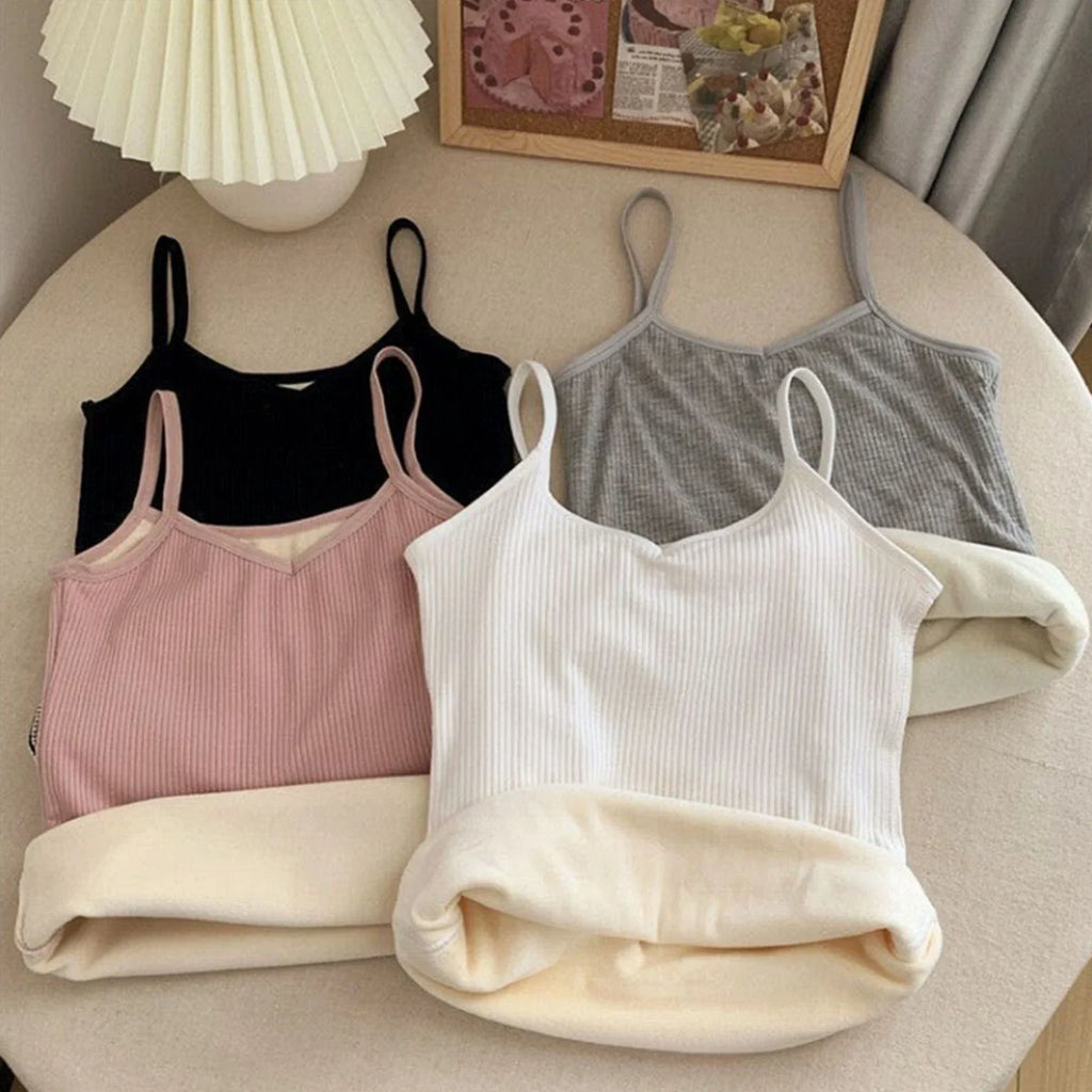 Women's Winter Warm Underwear – Solid Color Thermal Base Layer