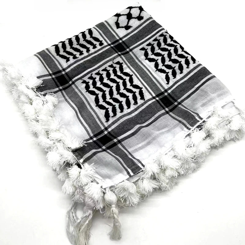 Traditional Palestinian Keffiyeh – Premium Arabic Kufiya Scarf for Men & Women