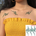 Anime Fire Flame Temporary Tattoo – Waterproof Flash Tattoo for Kids, Men & Women