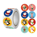 New Christmas stickers high quality self-adhesive gift bags gift boxes birthday tags party stickers Reward Seal sticke
