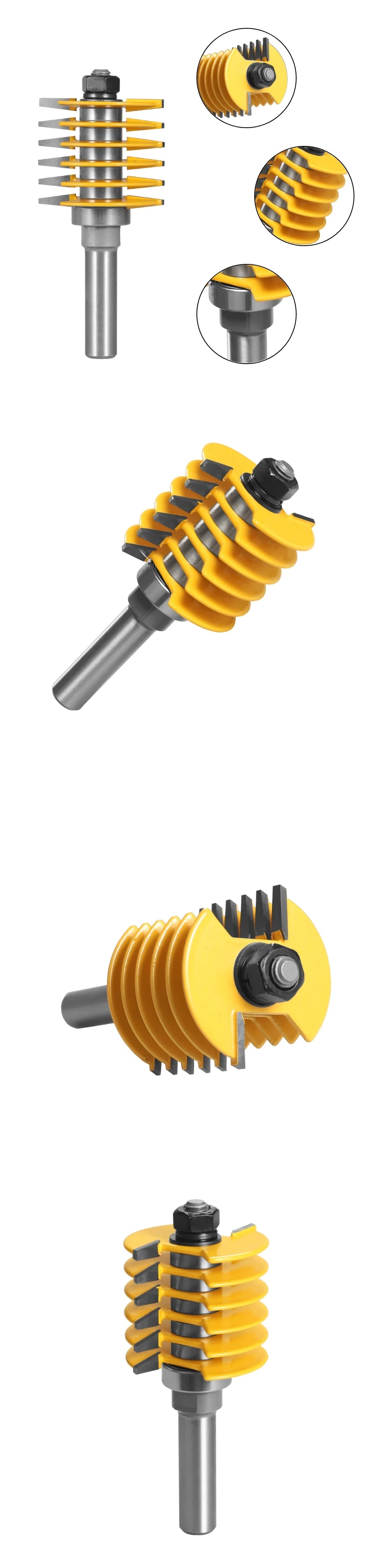 YUSUN 2-Teeth Adjustable Finger Joint Router Bit – Professional Woodworking Tool