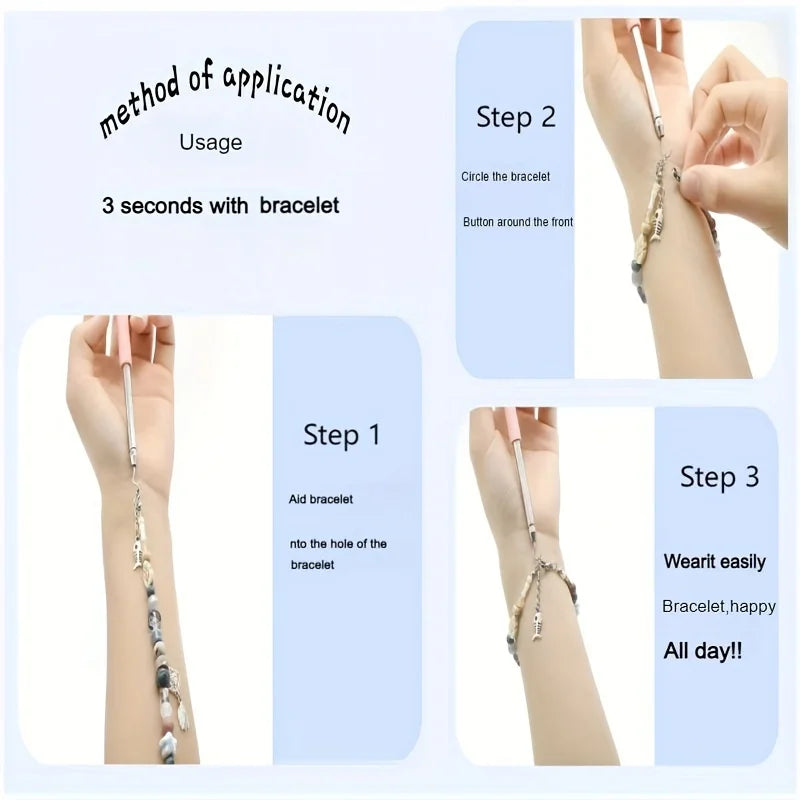 Bracelet Wearing Helper Tool – Jewelry Assistant for Easy One-Handed Clasp Fastening