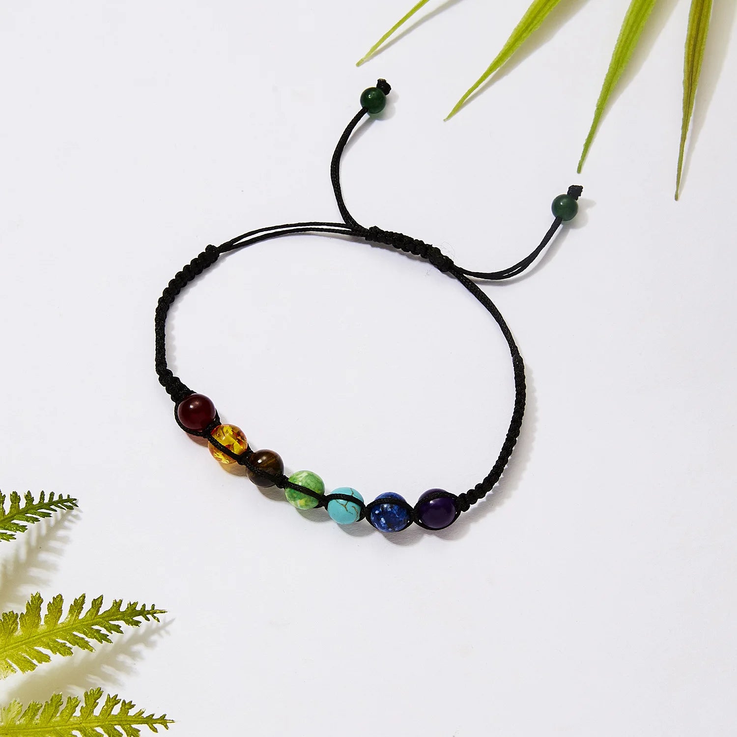 Reiki Healing Stone Bracelet For Women Men Yoga Meditation Jewelry Handmade Woven Natural Crystal Beads Bracelet Bangle