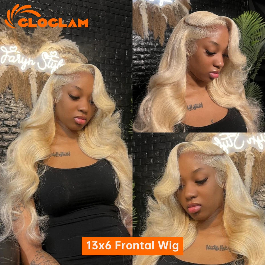 Body Wave 250 Density 13x4 13x6 360 Lace Front Wig Human Hair Pre Plucked Raw Vietnamese Blonde 613 Lace Frontal Wigs 30 40 Inch