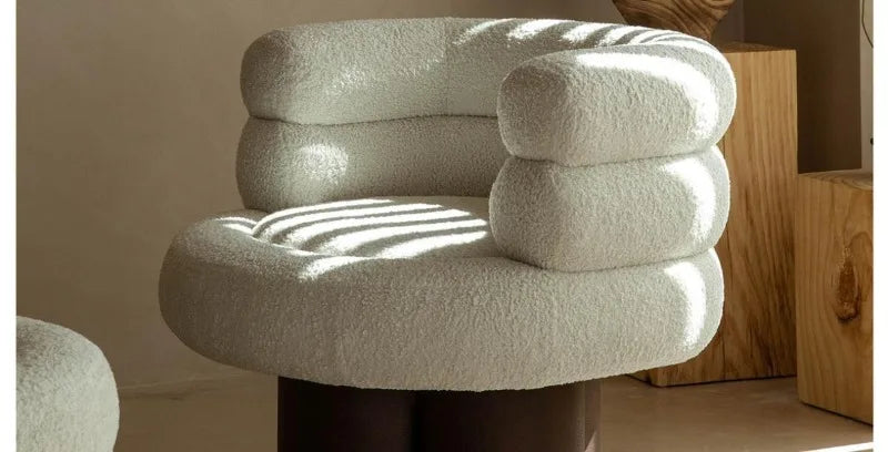 Modern Single Sofa – Lazy Luxury Nordic Corner Sofa for Bedroom & Balcony
