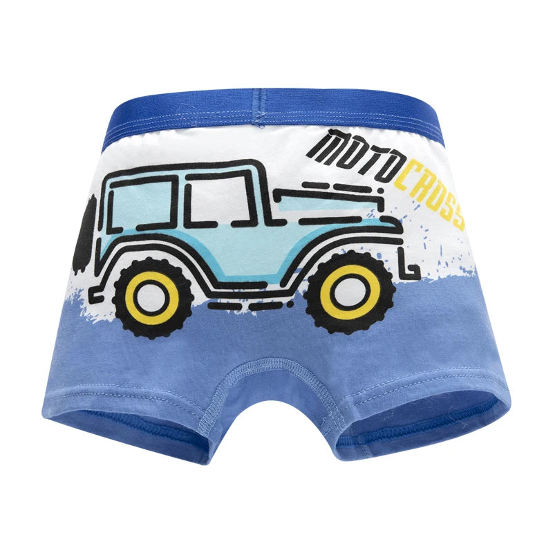 Boys' Underwear – Fun Vehicle & Fire Engine Print Comfortable Briefs & Boxers for Kids