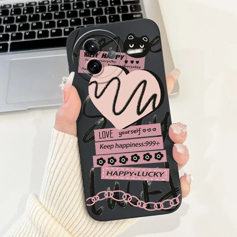 Xiaomi Poco F7 Ultra / F7 Pro Phone Case – Cute Cat & Panda Soft Silicone Shockproof Cover