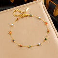 Personalized And Creative Color Bead Women's Bracelet Women's Retro Fashion Thin Bracelet Jewelry Gift