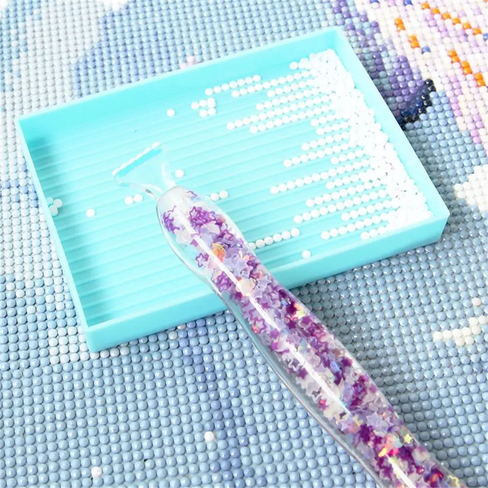 Luminous Diamond Painting Drill Pen – Cross Stitch Embroidery Point Drill Pen with Replacement Tips