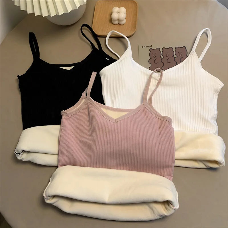 Women's Winter Warm Underwear – Solid Color Thermal Base Layer