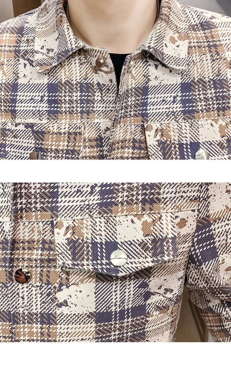 Men's Short Wool Blend Jacket – Thickened Warm Business Streetwear Overcoat