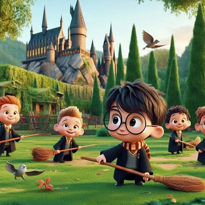 Harry Potter Hogwarts Diamond Painting Kit | 5D DIY Round Drill Mosaic Cross Stitch | Wizarding World Fan Art & Home Decor Gift