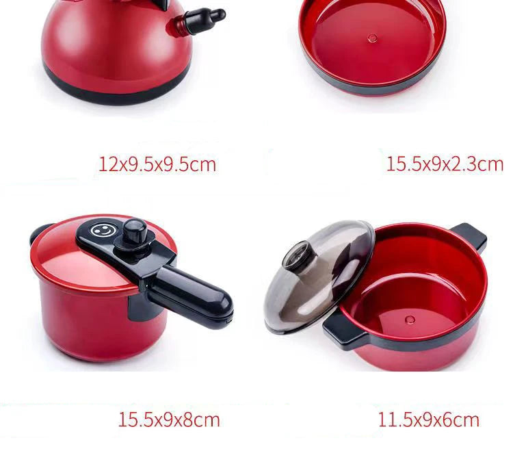 Kids Pretend Play Kitchen Toy – Simulation Food Barbecue Cooking Set for Girls