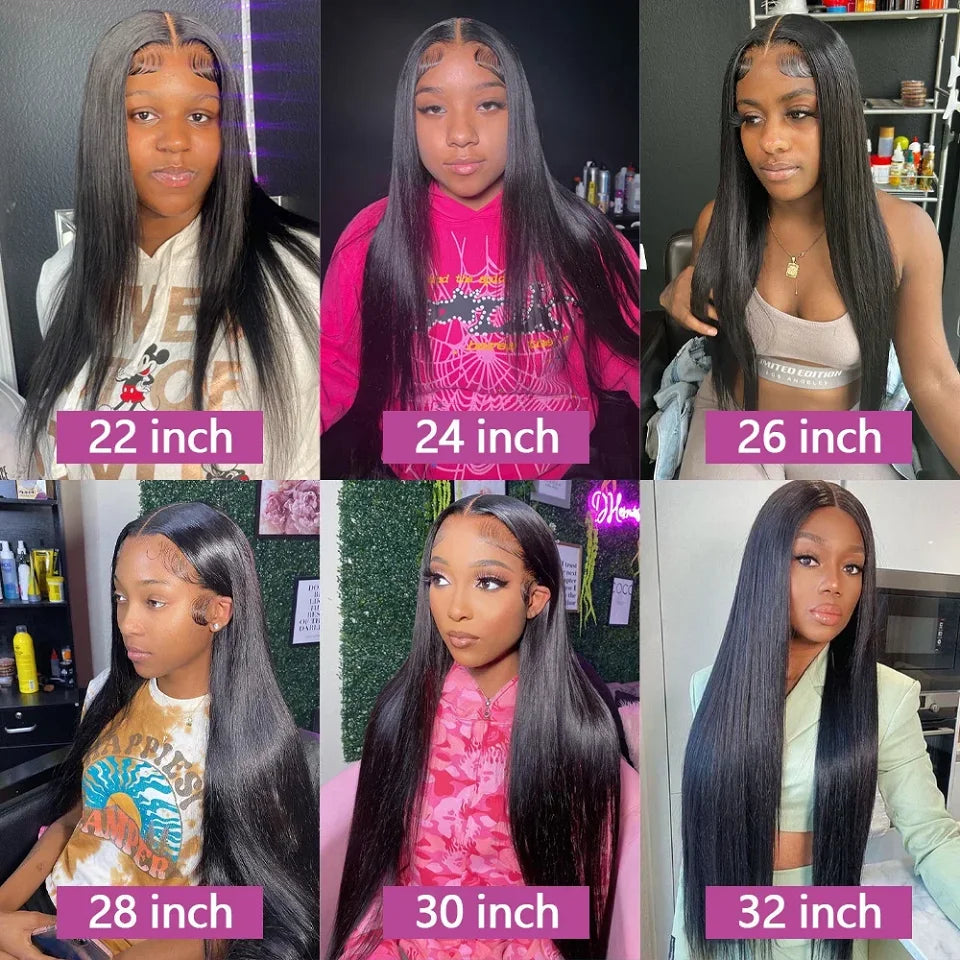 Brazilian 30 40 Inch Raw Virgin Unprocessed Human Hair Extensions Bone Straight Human Hair Weave Bundles 1/3/4 Pcs Double Wefts