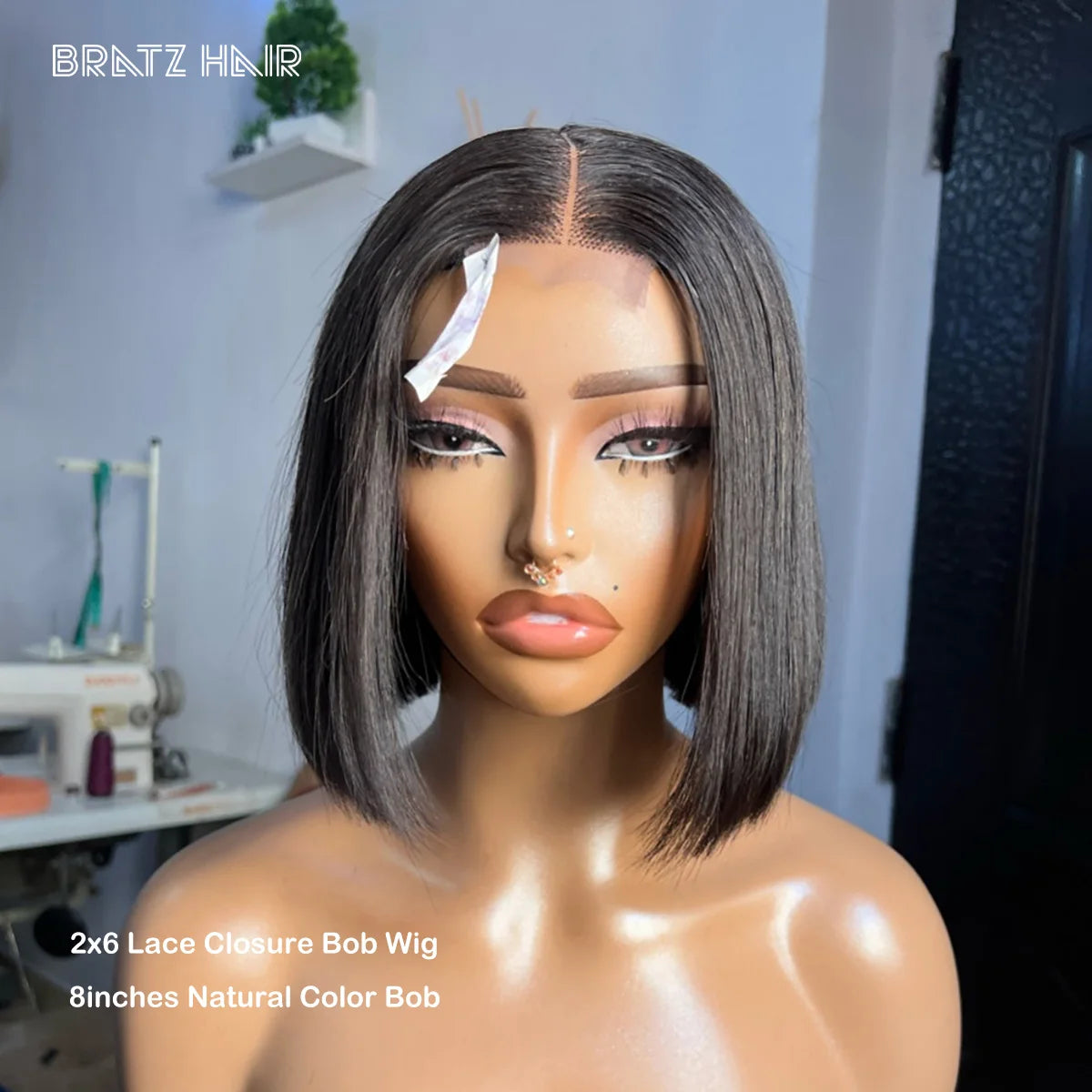 Super Double Drawn Vietnamese Bone Straight 4x4 5x5 Lace Closure Bob Wig Natural Color 13x4 HD Lace Frontal Bob Wigs Pre Plucked