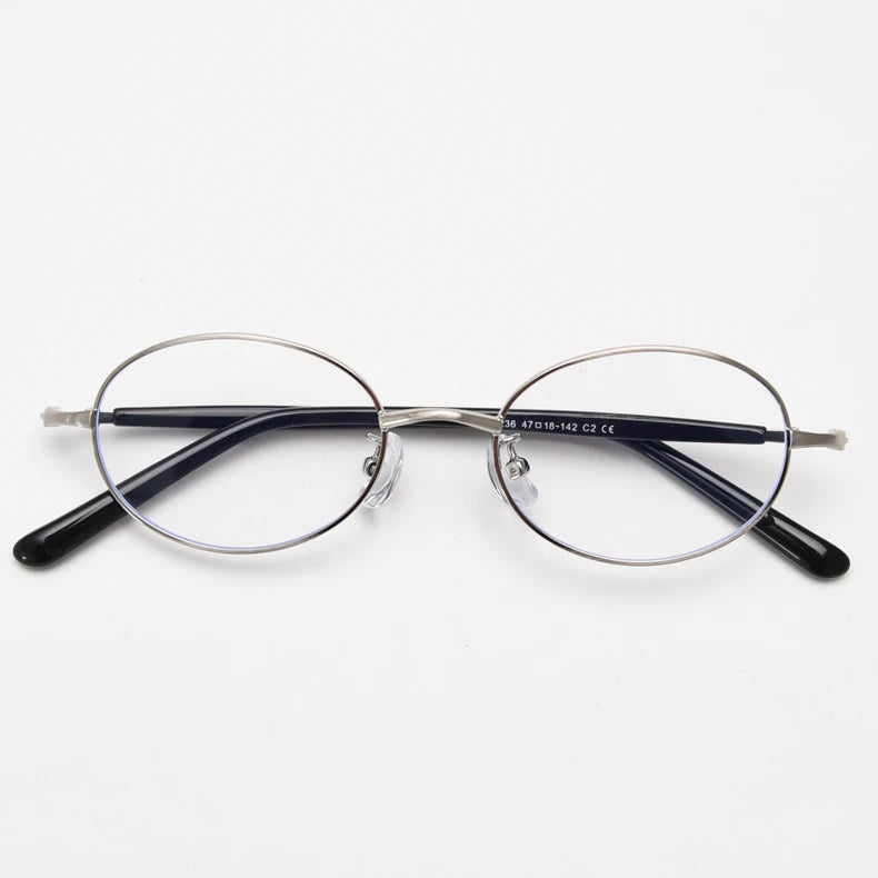 Oval Metal Spectacles Frames – Lightweight Eyeglass Frames for Men & Women