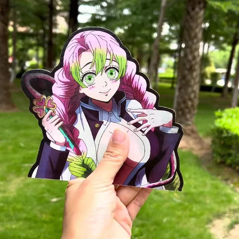 Demon Slayer Kanroji Mitsuri Motion Stickers – Anime Character Decals for Fans