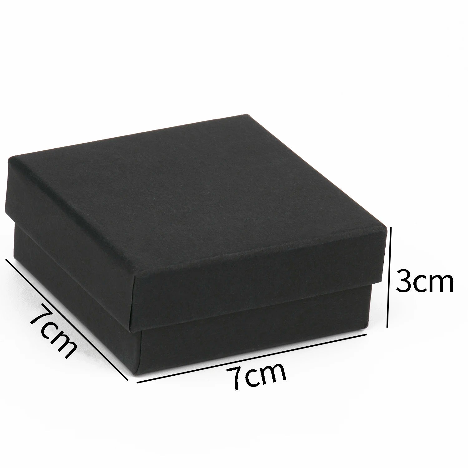 1PCS Black Square Jewelry Display Gifts Box Organizer Engagement for Ring Earring Brooch Necklace Bracelet Packaging Boxes
