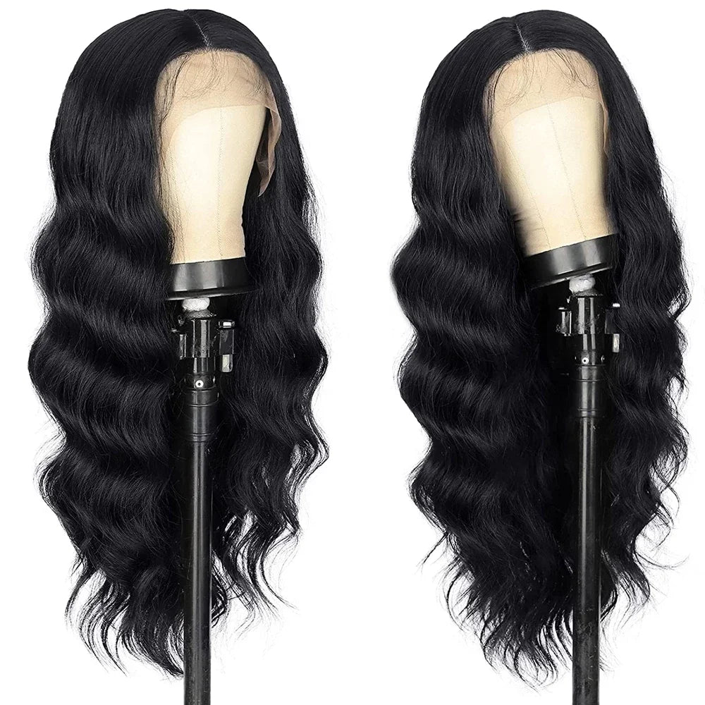 Highlight Body Wave Lace Front Wigs Synthetic 13x4 Ombre Blonde Lace Front Wig 13x6 HD Honey Blonde Lace Frontal Wigs For Women