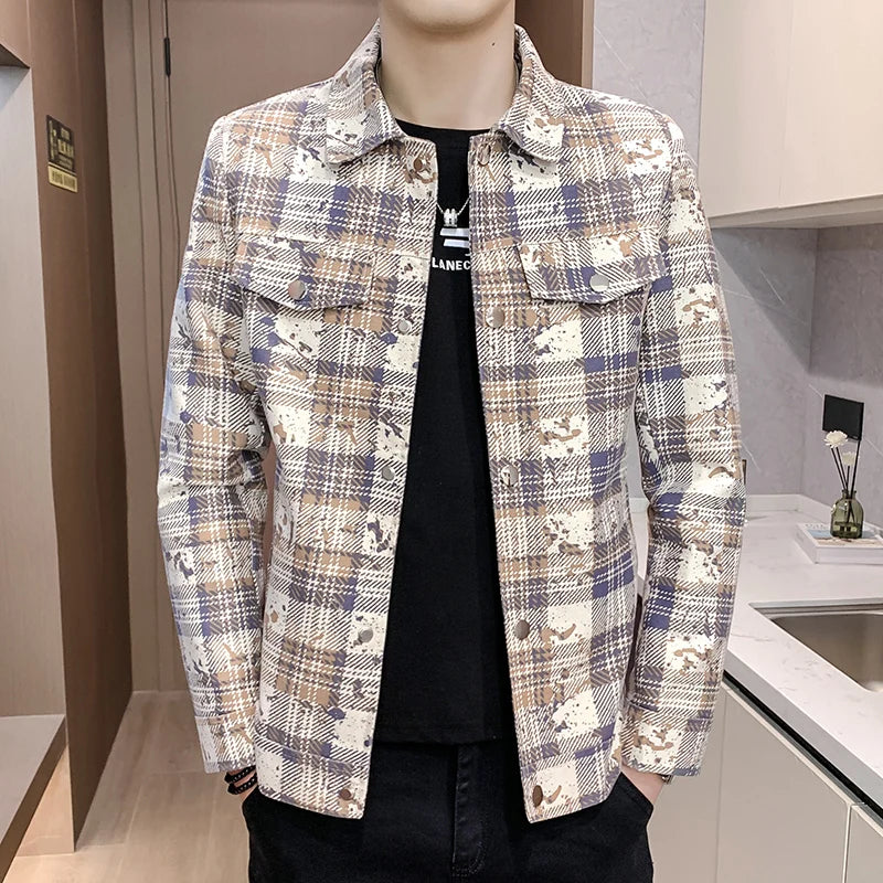 Winter Short Wool Blends Jackets Men's Brand Casual Business Trench Coat Thickened Warm Social Streetwear Overcoat