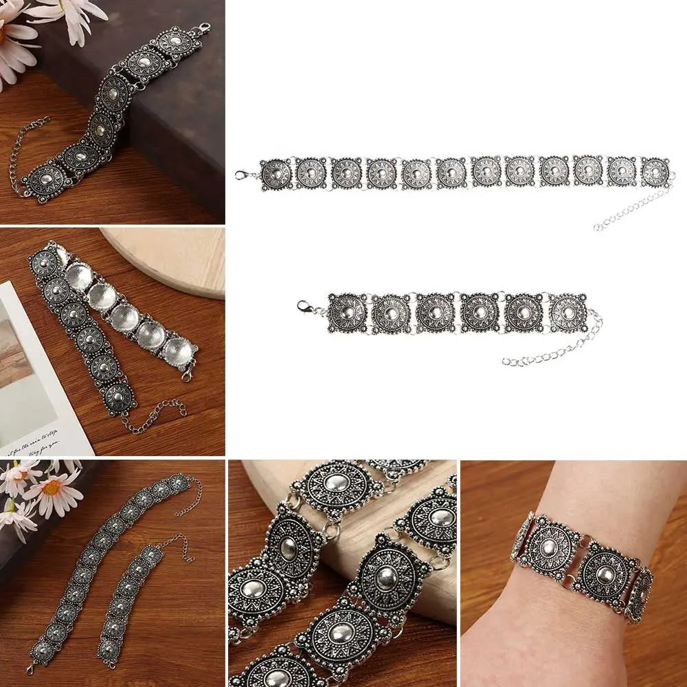 Fashion Vintage Jewelry Set – Necklace & Bracelet Wrist & Neck Accessories for Women