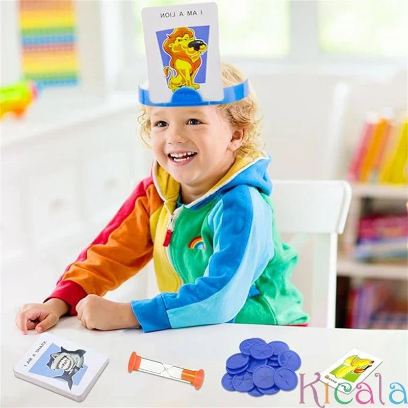 Kids Picture Guessing Board Game – Who Is It? Family Party Game for Children