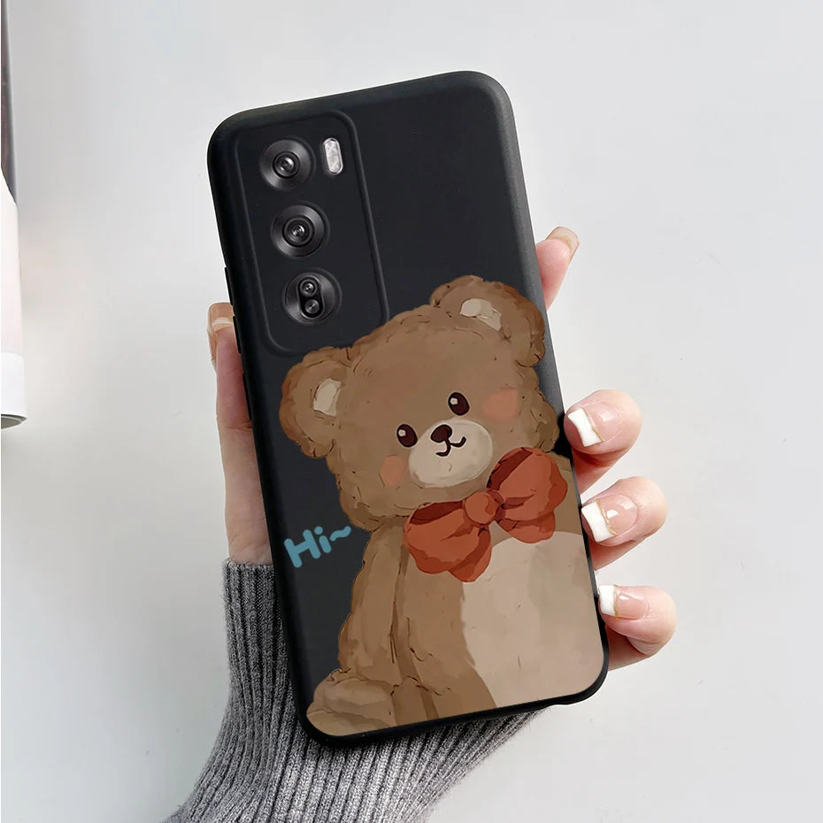 OPPO Reno 12 Pro 5G Phone Case – Cute Rabbit & Panda Soft Silicone Cover (CPH2629)