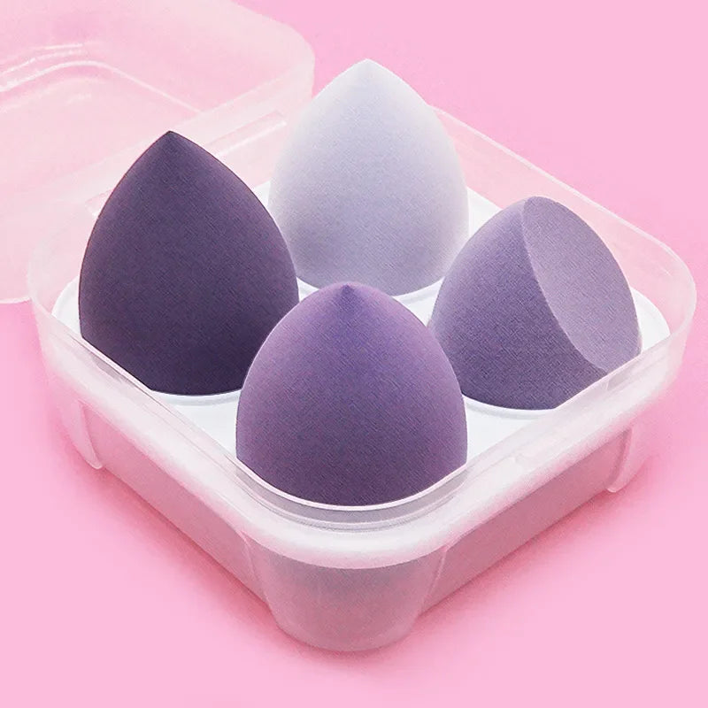 4-16pc Makeup Sponge Powder Puff Dry and Wet Combined Beauty Cosmetic Ball Foundation Powder Puff Bevel Cut Make Up Sponge Tools
