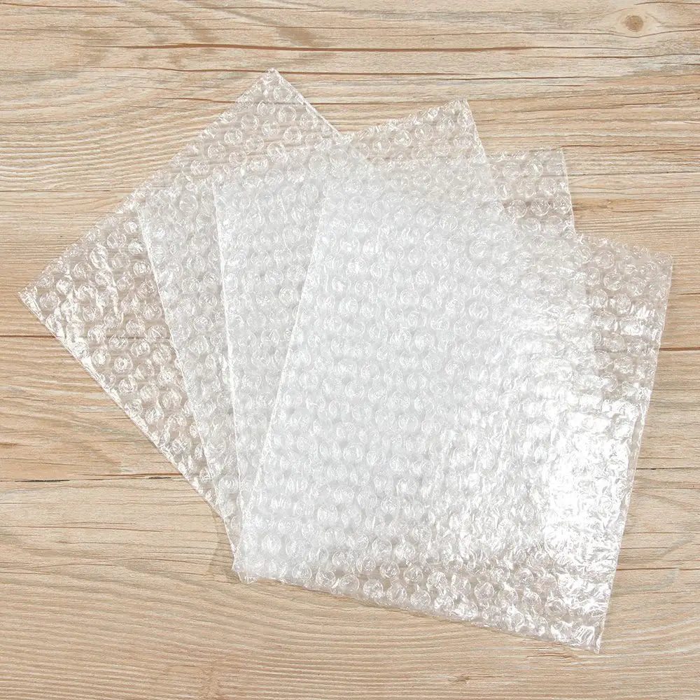 50pcs PE Clear Cushioning Covers Envelope Shockproof Package White Bubble Bag Protective Wrap Foam Packing Bags