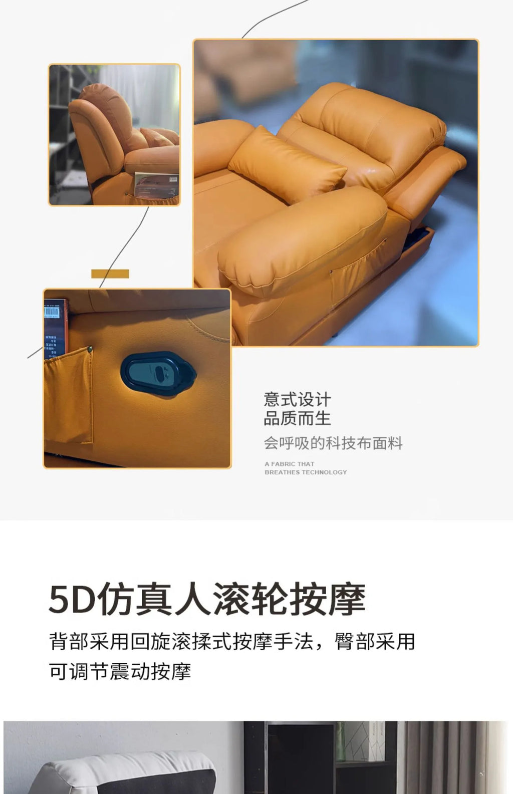 Luxury Minimalist Living Room Sofa – Elegant Nordic Lounge Cinema Sofa for Apartments