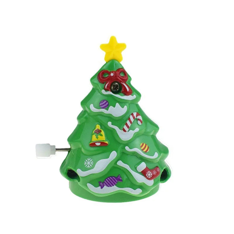 Wind-Up Jumping & Walking Figurines | Santa Claus & Snowman Clockwork Toys | Christmas Party Favors & Home Decor Ornaments