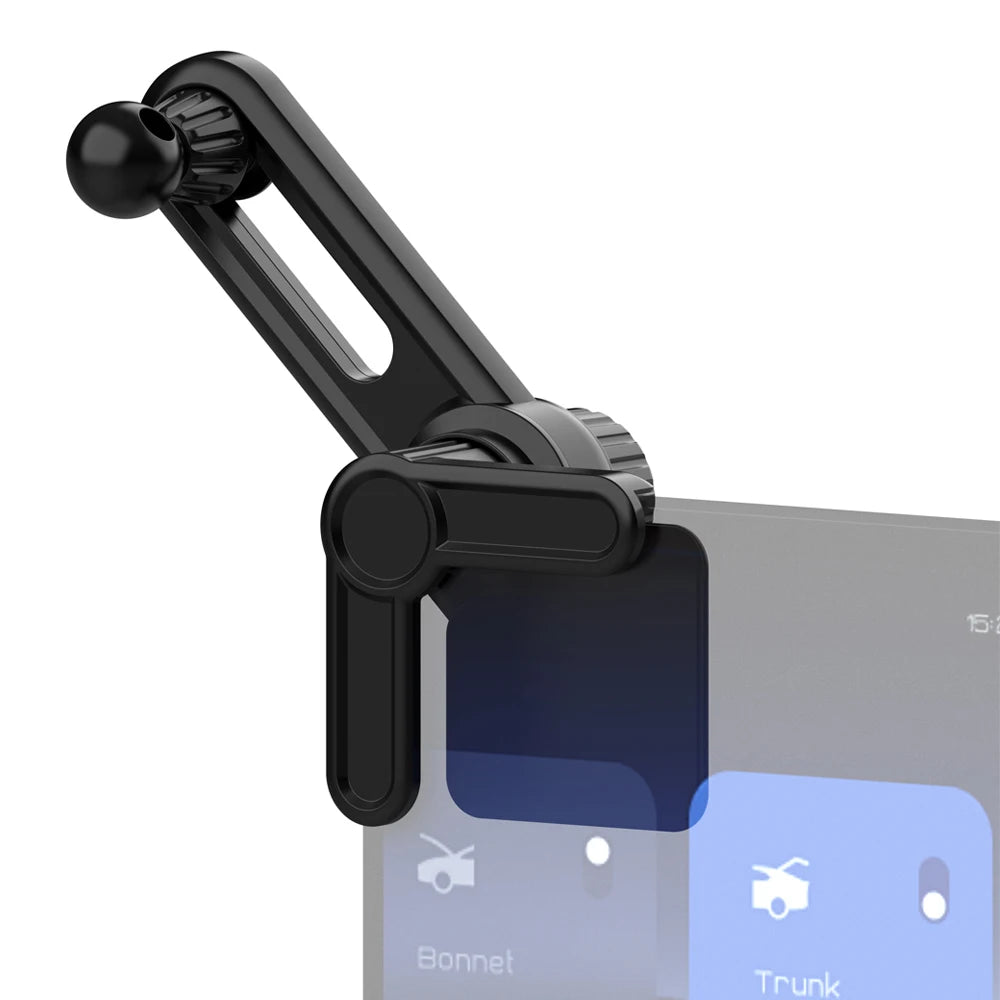 Car Display Screen Mobile Phone Stand Base with Extension Rod Universal 17mm Ball Head Car Phone Holder Fixed Base for Tesla 3/Y