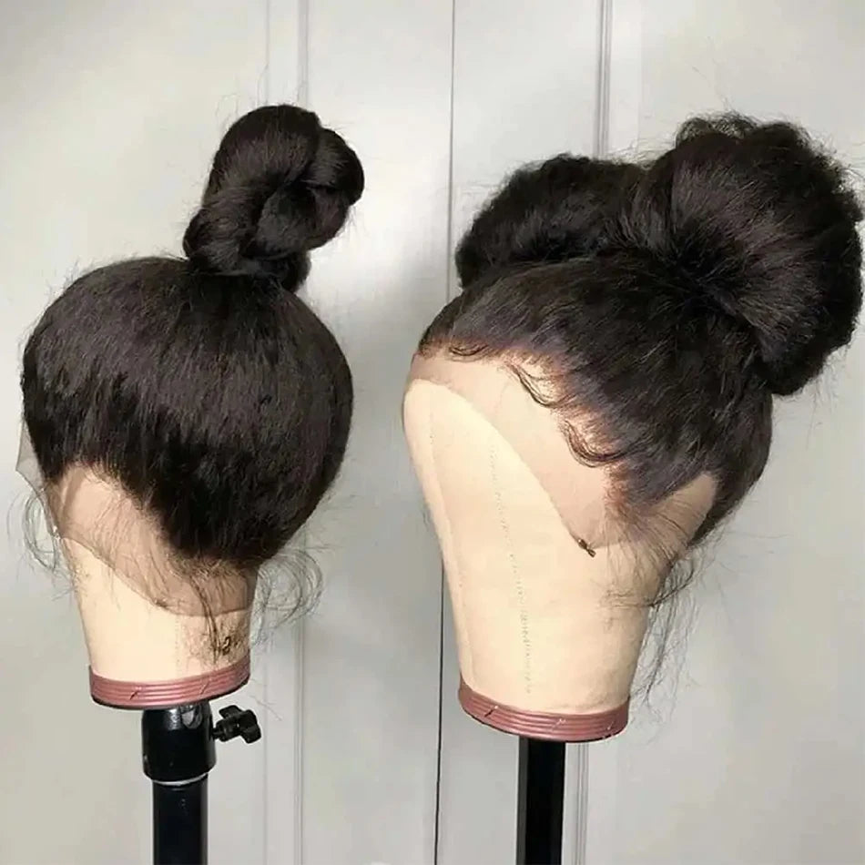 Invisi Draw-strings Kinky Straight 360 Glueless Wig PreCut Lace InvisiFit Strap Wear Go Wig Hidden Strap 360 Full Lace Front Wig