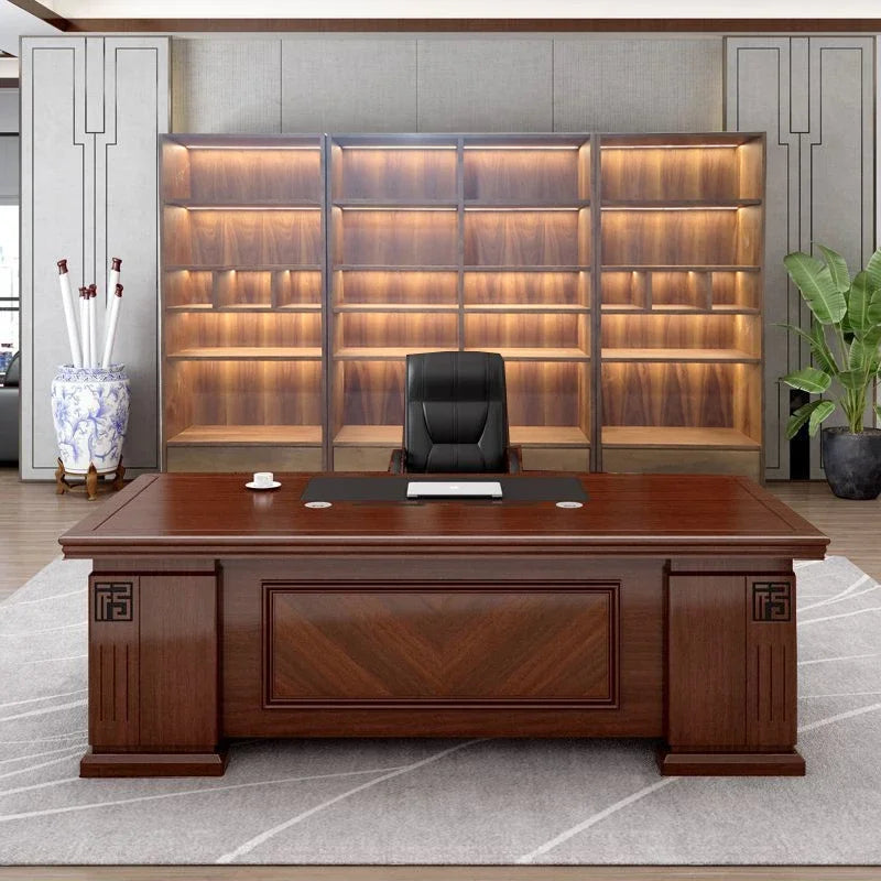 Wooden Bookshelf & Library Storage Cabinet – Bookcase for Living Room & Study