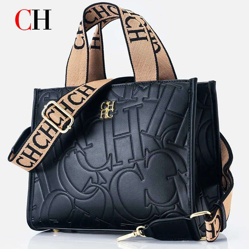 Women's Bags Metal Logo Casual Large Capacity Light Luxury Brand Designer 2026 New Fashion High Quality Women's Handbag