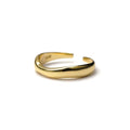 1/3 PCS Stackable Stainless Steels Adjustable Ripple Rings 18K Plated Gold Silver Minimalist Irregular Rings for Women Jewelry
