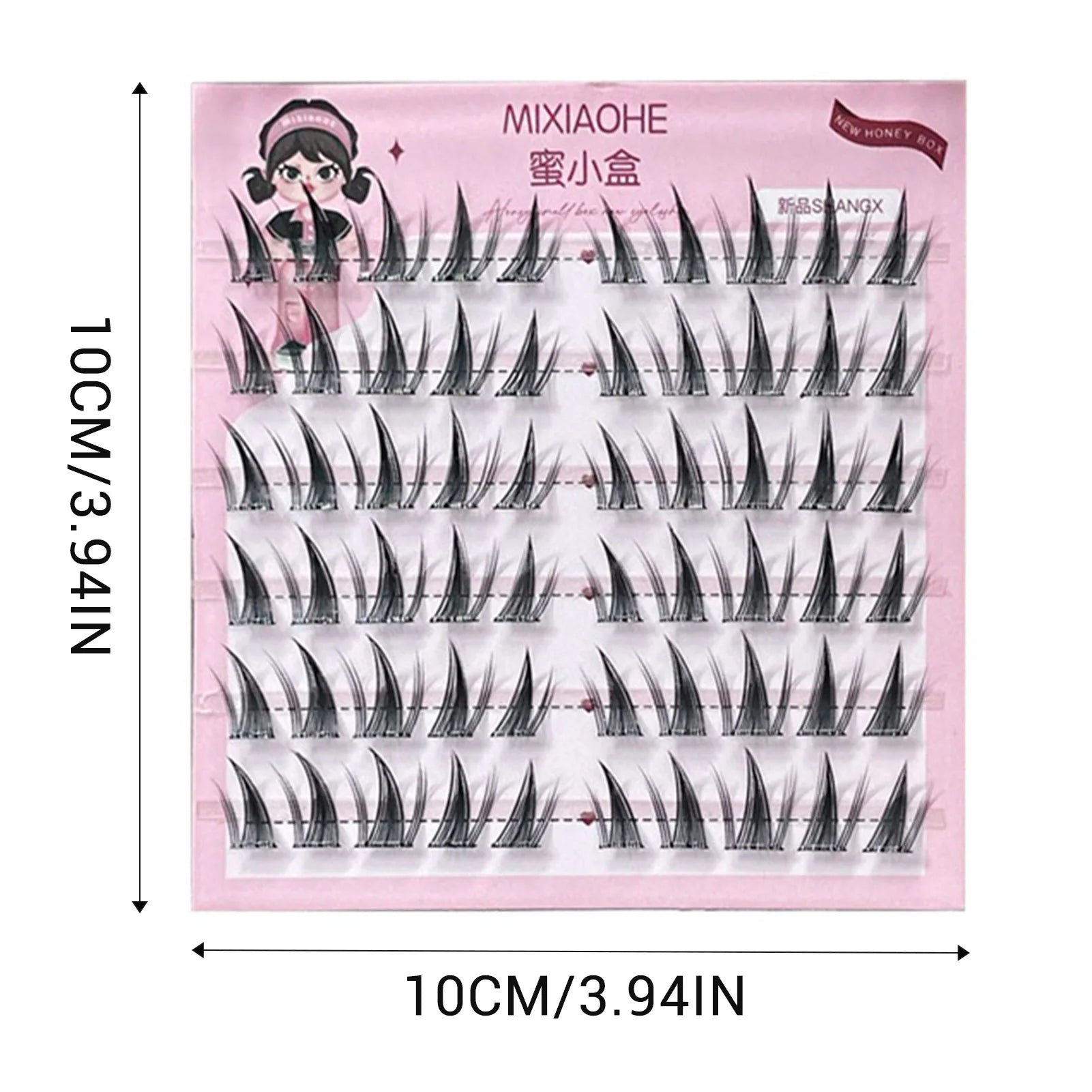Natural DIY Lash Extension Manga Korean Style 11-13mm DIY W Shaped Cluster Segmented Lashes for Eye Makeup Eyelashes Supplies