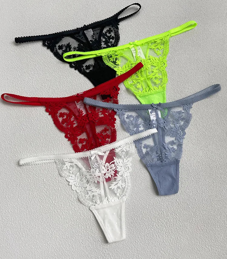 Lace Thong Panties – Women's Seamless Breathable G-String Underwear (S–XL)