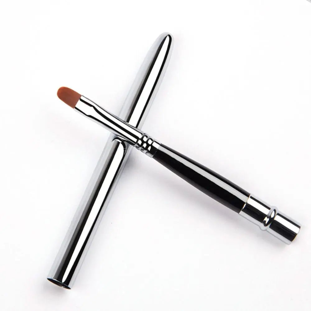 Lip Gloss & Lipstick Brush – Concealer & Lip Makeup Brush with Protective Cap