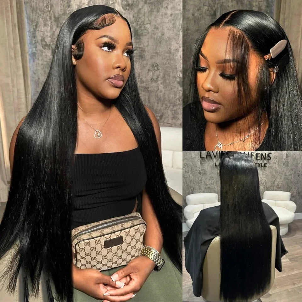 Brazilian 30 40 Inch Raw Virgin Unprocessed Human Hair Extensions Bone Straight Human Hair Weave Bundles 1/3/4 Pcs Double Wefts
