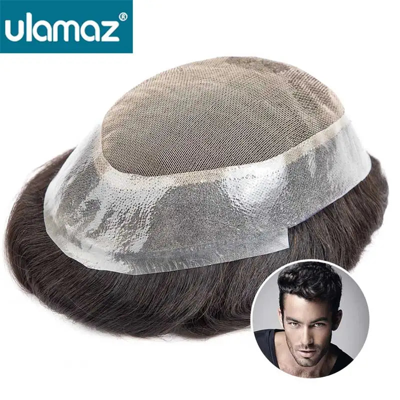 The Invisible Crown — Men's French Lace Toupee | 100% Indian Remy Hair | Natural Hairline | 6-Month Lifespan