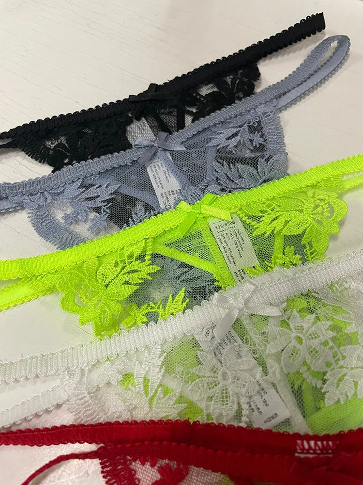 Lace Thong Panties – Women's Seamless Breathable G-String Underwear (S–XL)