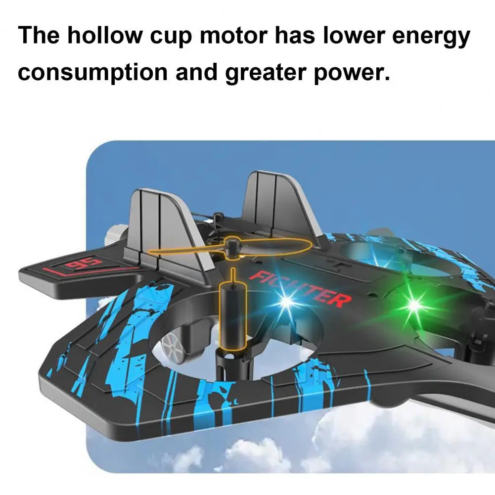 Remote Control Airplane Toy – 360° Stunt Flip Mini EPP Foam Fighter Jet for Kids & Adults (2.4GHz)